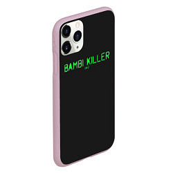 Чехол iPhone 11 Pro матовый Bambi killer, цвет: 3D-розовый — фото 2