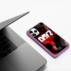 Чехол iPhone 11 Pro матовый DAYZ BLOOD ДЕЙЗИ КРОВЬ Z, цвет: 3D-фиолетовый — фото 2