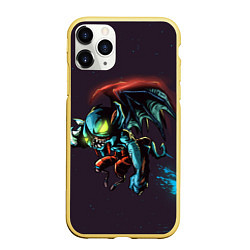 Чехол iPhone 11 Pro матовый Найт сталкер Dota 2, цвет: 3D-желтый