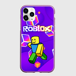 Чехол iPhone 11 Pro матовый ROBLOX КУБЫ, цвет: 3D-фиолетовый