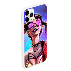 Чехол iPhone 11 Pro матовый Love, death and robots, цвет: 3D-белый — фото 2