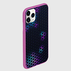 Чехол iPhone 11 Pro матовый НЕОНОВАЯ БРОНЯ НЕО БРОНЯ, цвет: 3D-фиолетовый — фото 2