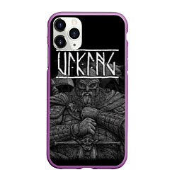 Чехол iPhone 11 Pro матовый Viking, цвет: 3D-фиолетовый