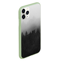 Чехол iPhone 11 Pro матовый Туманный лес, цвет: 3D-салатовый — фото 2