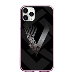 Чехол iPhone 11 Pro матовый ВИКИНГИ VIKINGS V, цвет: 3D-розовый
