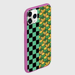 Чехол iPhone 11 Pro матовый ГИЮ ТОМИОКА TANJIRO KAMADO, цвет: 3D-фиолетовый — фото 2