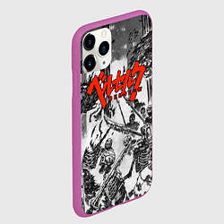 Чехол iPhone 11 Pro матовый BERSERK БЕРСЕРК, цвет: 3D-фиолетовый — фото 2