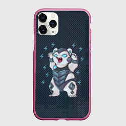 Чехол iPhone 11 Pro матовый Волибир LOL, цвет: 3D-малиновый