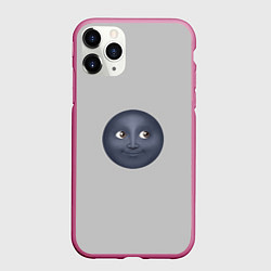 Чехол iPhone 11 Pro матовый Темная луна, цвет: 3D-малиновый