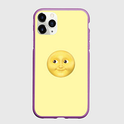 Чехол iPhone 11 Pro матовый Светлая луна, цвет: 3D-фиолетовый