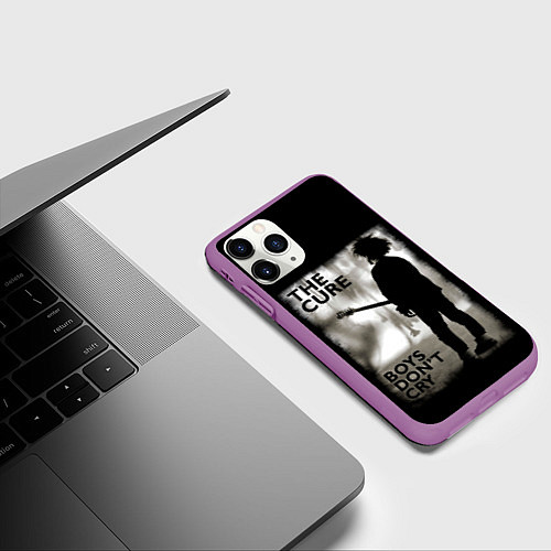 Чехол iPhone 11 Pro матовый THE CURE / 3D-Фиолетовый – фото 3