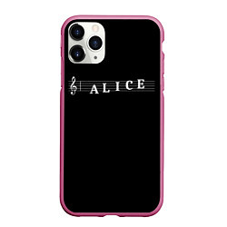 Чехол iPhone 11 Pro матовый Alice