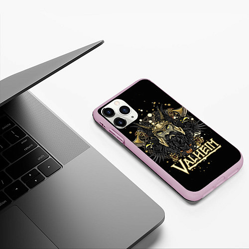 Чехол iPhone 11 Pro матовый Valheim / 3D-Розовый – фото 3