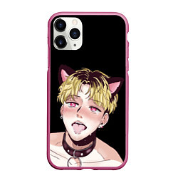 Чехол iPhone 11 Pro матовый АхегаоAhegao О Чан У, цвет: 3D-малиновый