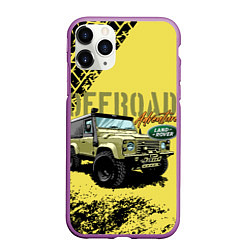 Чехол iPhone 11 Pro матовый LAND ROVER, цвет: 3D-фиолетовый