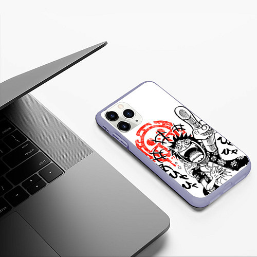 Чехол iPhone 11 Pro матовый One Piece / 3D-Светло-сиреневый – фото 3