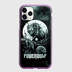 Чехол iPhone 11 Pro матовый Powerwolf, цвет: 3D-фиолетовый