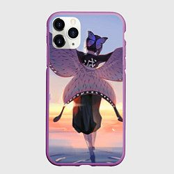 Чехол iPhone 11 Pro матовый КЛИНОК РАССЕКАЮЩИЙ ДЕМОНОВ, цвет: 3D-фиолетовый