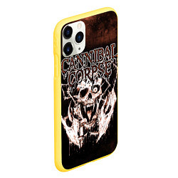 Чехол iPhone 11 Pro матовый Cannibal Corpse, цвет: 3D-желтый — фото 2