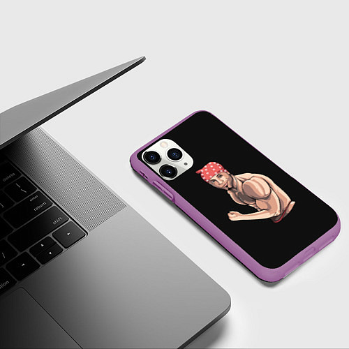 Чехол iPhone 11 Pro матовый Ricardo / 3D-Фиолетовый – фото 3