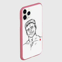 Чехол iPhone 11 Pro матовый Aniki, цвет: 3D-малиновый — фото 2