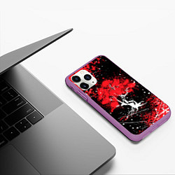 Чехол iPhone 11 Pro матовый САКУРА SAKURA ВИШНЯ, цвет: 3D-фиолетовый — фото 2