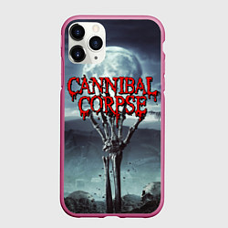 Чехол iPhone 11 Pro матовый CANNIBAL CORPSE, цвет: 3D-малиновый