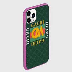 Чехол iPhone 11 Pro матовый GACHI GUCCI, цвет: 3D-фиолетовый — фото 2