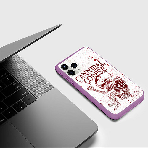 Чехол iPhone 11 Pro матовый Cannibal Corpse / 3D-Фиолетовый – фото 3