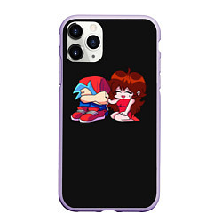 Чехол iPhone 11 Pro матовый Friday Night Funkin, цвет: 3D-светло-сиреневый