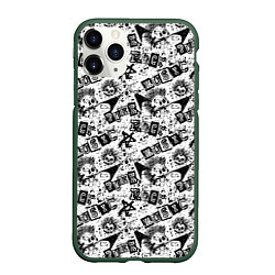 Чехол iPhone 11 Pro матовый PUNK ROCK, цвет: 3D-темно-зеленый