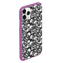 Чехол iPhone 11 Pro матовый Punks not Dead, цвет: 3D-фиолетовый — фото 2