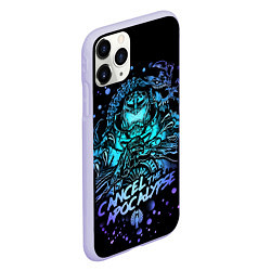 Чехол iPhone 11 Pro матовый Тихоокеанский рубеж, цвет: 3D-светло-сиреневый — фото 2