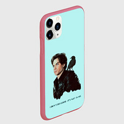 Чехол iPhone 11 Pro матовый Дневники вампира,, цвет: 3D-малиновый — фото 2