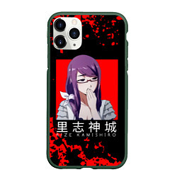 Чехол iPhone 11 Pro матовый RIZE KAMISHIRO Tokyo Ghoul, цвет: 3D-темно-зеленый