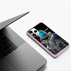 Чехол iPhone 11 Pro матовый Масс эффект, цвет: 3D-розовый — фото 2