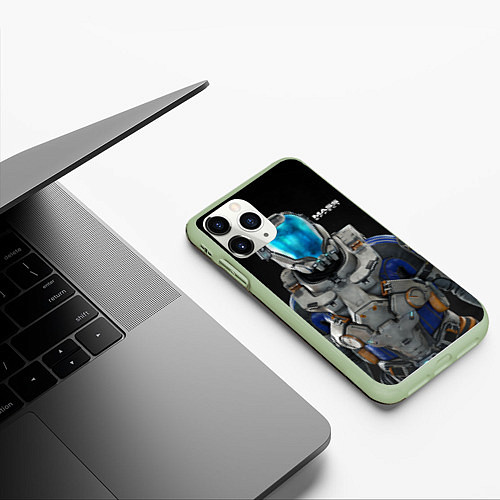 Чехол iPhone 11 Pro матовый Масс эффект / 3D-Салатовый – фото 3