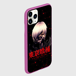 Чехол iPhone 11 Pro матовый Токийский гуль Tokyo Ghoul, цвет: 3D-фиолетовый — фото 2