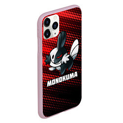 Чехол iPhone 11 Pro матовый MONOKUMA ROBOT, цвет: 3D-розовый — фото 2