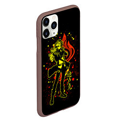 Чехол iPhone 11 Pro матовый GENSHIN IMPACT, ДИЛЮК, цвет: 3D-коричневый — фото 2