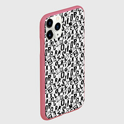 Чехол iPhone 11 Pro матовый Панк, цвет: 3D-малиновый — фото 2