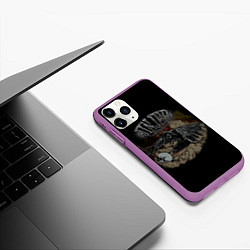 Чехол iPhone 11 Pro матовый Jinjer metal band, цвет: 3D-фиолетовый — фото 2