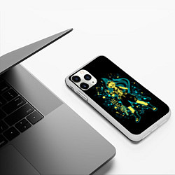Чехол iPhone 11 Pro матовый GENSHIN IMPACT, БЕННЕТ, цвет: 3D-белый — фото 2