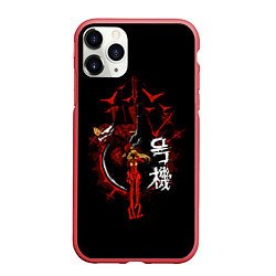 Чехол iPhone 11 Pro матовый ЕВАНГЕЛИОН EVANGELION, цвет: 3D-красный