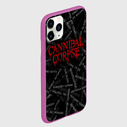 Чехол iPhone 11 Pro матовый Cannibal Corpse Songs Z, цвет: 3D-фиолетовый — фото 2