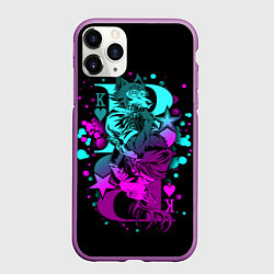 Чехол iPhone 11 Pro матовый BEASTARS, Легоши и Луи, цвет: 3D-фиолетовый