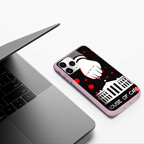 Чехол iPhone 11 Pro матовый True detective / 3D-Розовый – фото 3