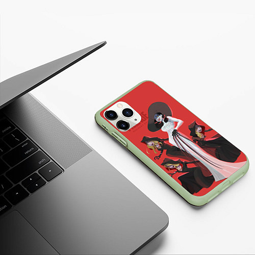 Чехол iPhone 11 Pro матовый VILLAGE resident evil / 3D-Салатовый – фото 3