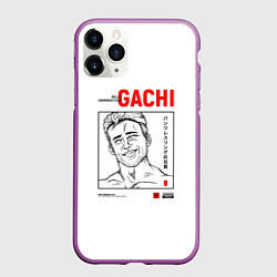 Чехол iPhone 11 Pro матовый Billy Herrington, цвет: 3D-фиолетовый