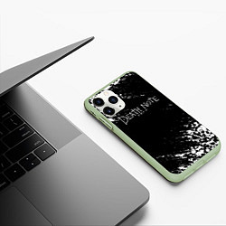 Чехол iPhone 11 Pro матовый DEATH NOTE ТЕТРАДЬ СМЕРТИ, цвет: 3D-салатовый — фото 2